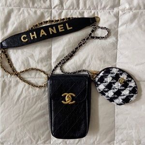 CC Invitation beauty makeup artist trio set tweed pouch handbag